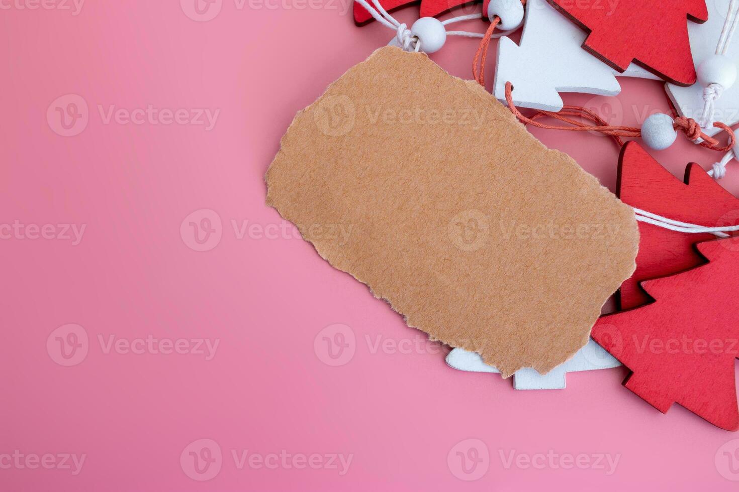 Christmas background, Cute Small Handmade Wooden Christmas Tree photo