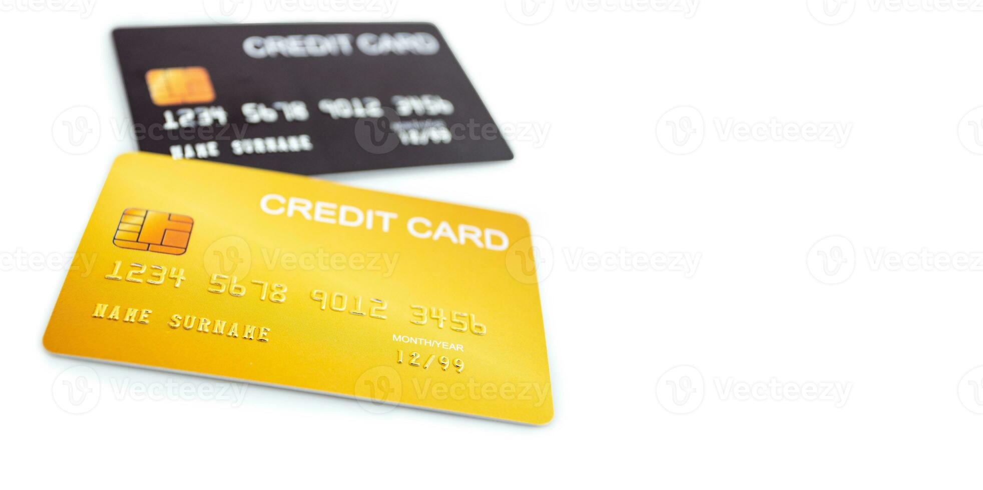 Concept of finance, banking and credit cards, for use in financial matters. photo