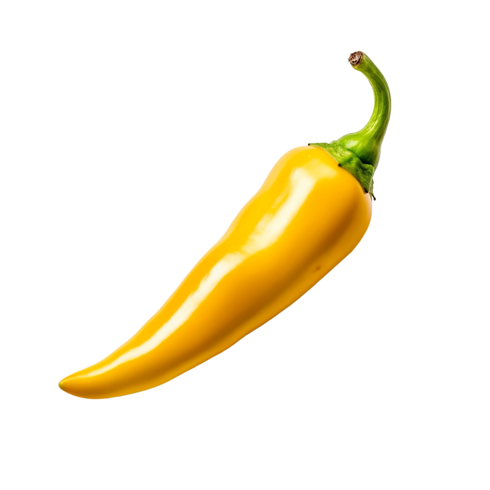 Yellow Chili, Yellow Chili Png, Transparent Background, AI Generated