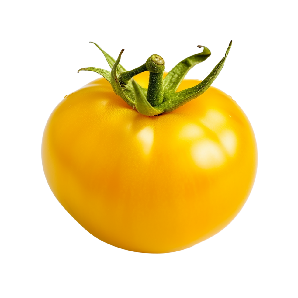 amarillo tomate png, transparente fondo, ai generado png