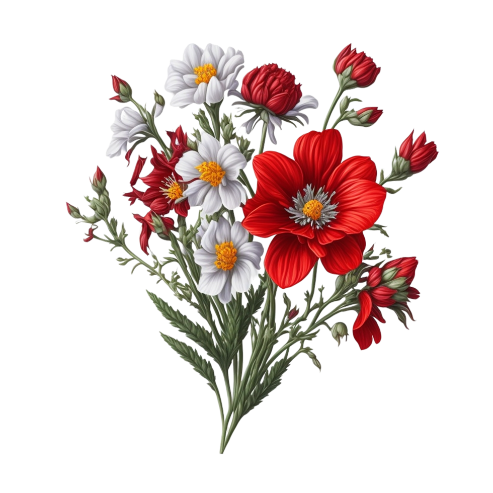 Floral watercolor illustration, Watercolor floral, Ai Generated png