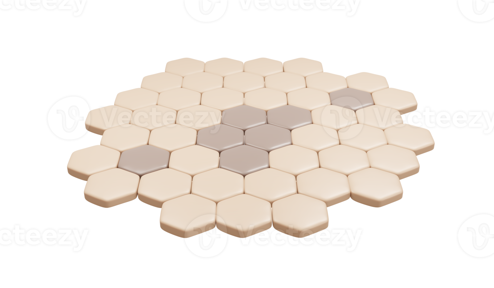 3d rendering of skin cell with dark spot layer for cosmetic advertise. 3D Render illustration. png