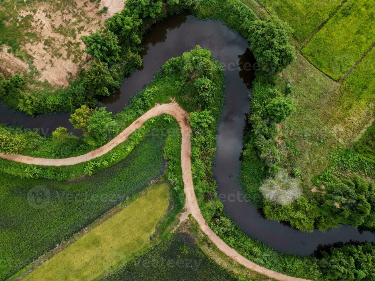 Aerial view, Ecosystem and healthy environment concepts and background. photo