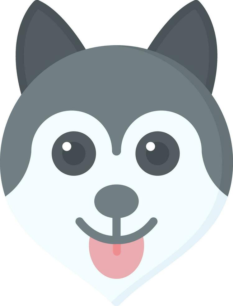 Husky Vector Icon Design