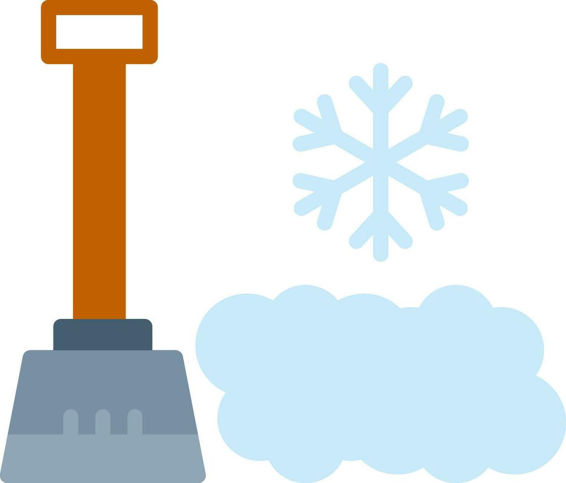 Snow shovel Vector Icon Design
