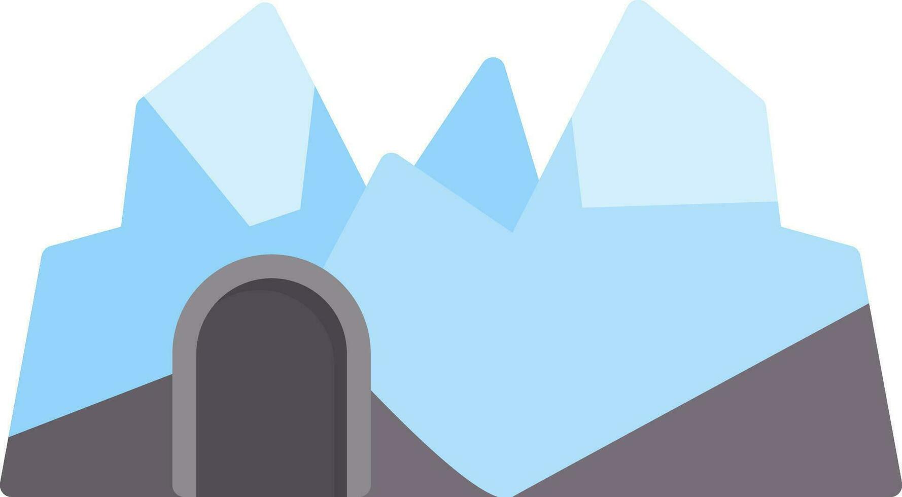 Ice cave Vector Icon Design