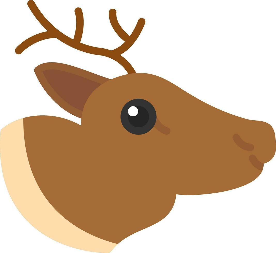 Reindeer Vector Icon Design