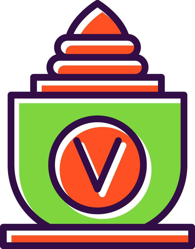 diseño de icono de vector de florero