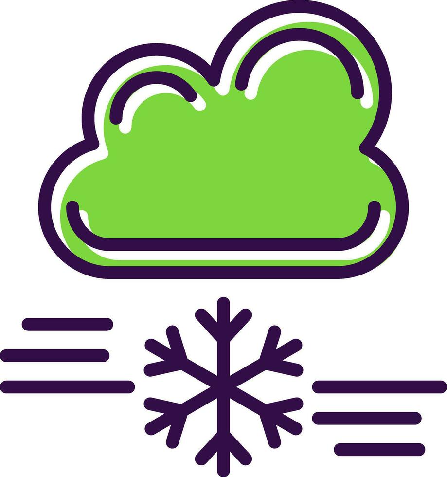 tormenta de nieve vector icono diseño