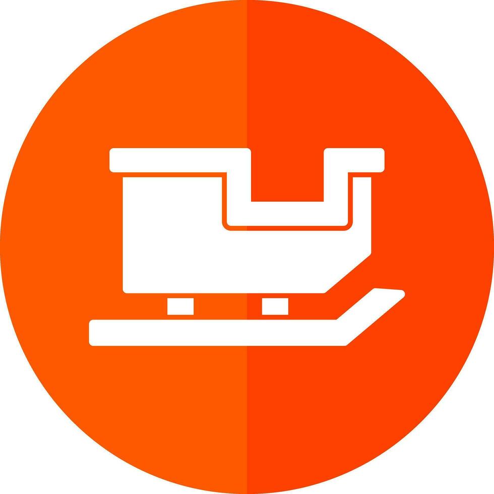 Sled Vector Icon Design