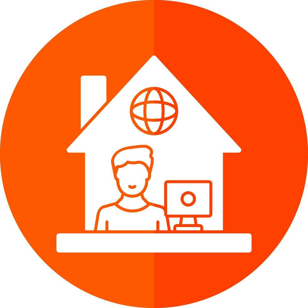 Work From Home Vector Icon Design