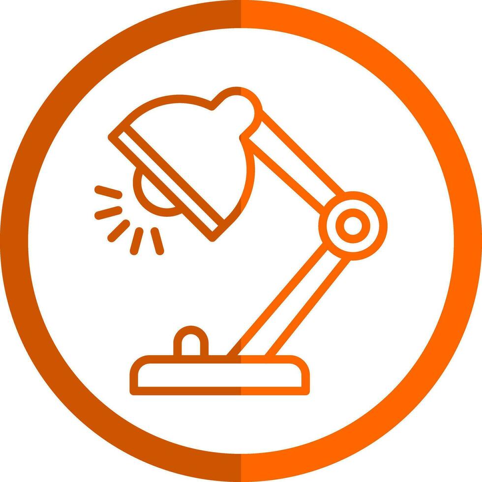 Desk Lamp Vector Icon Design