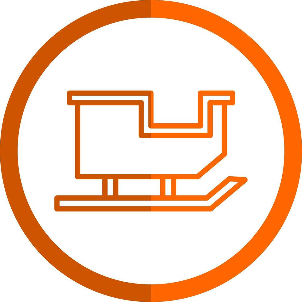 Sled Vector Icon Design