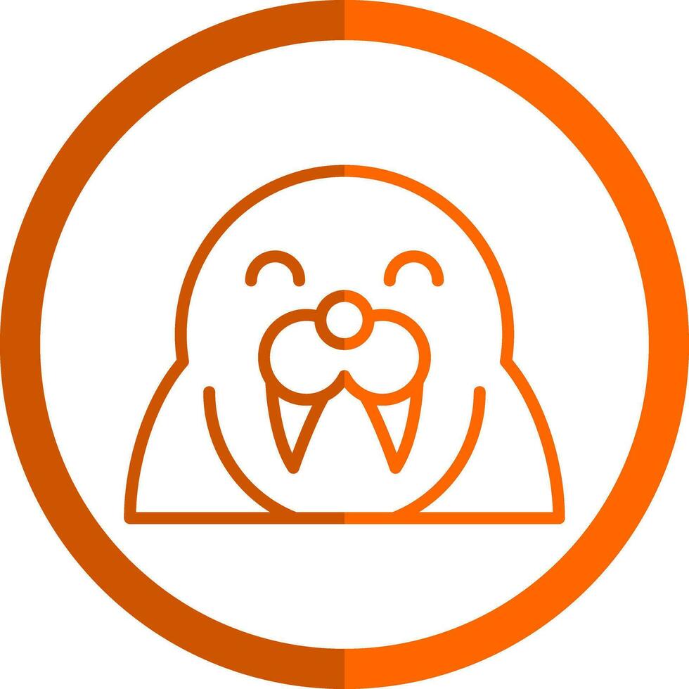 Walrus Vector Icon Design