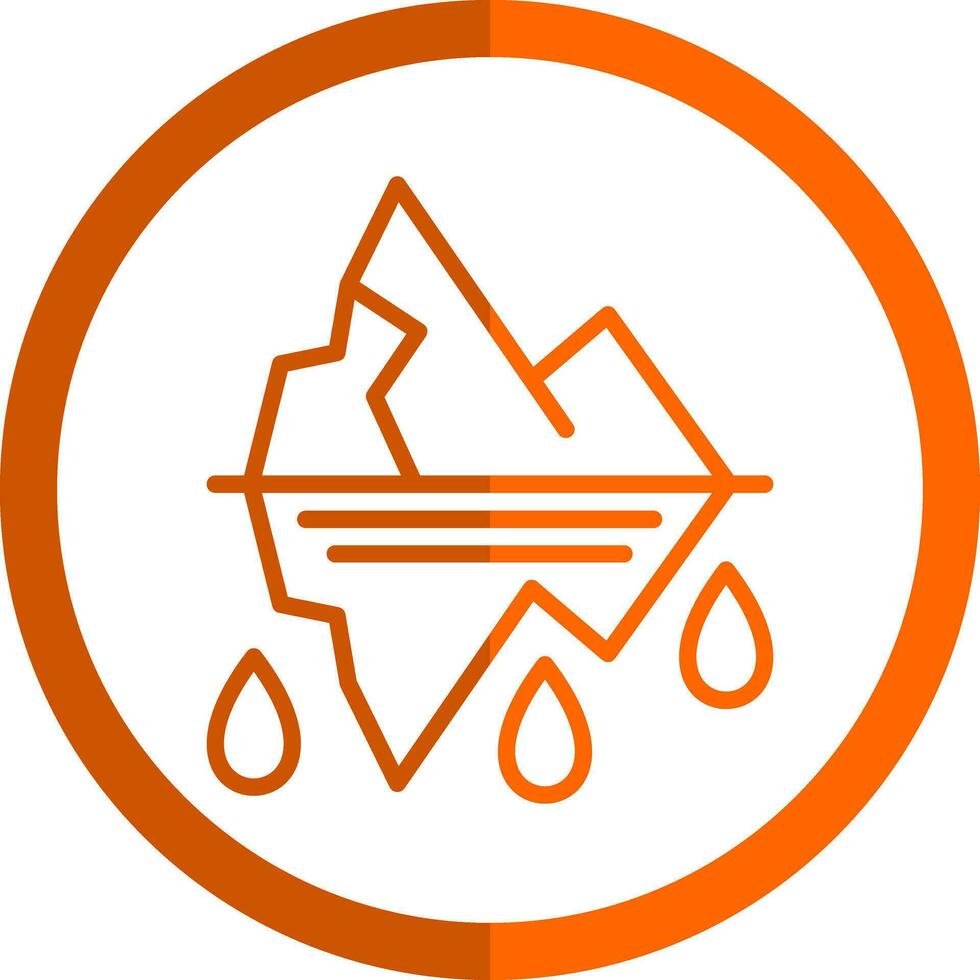 Glacier Vector Icon Design