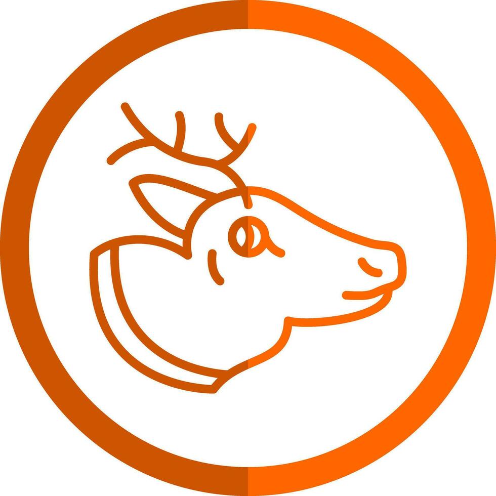 Reindeer Vector Icon Design