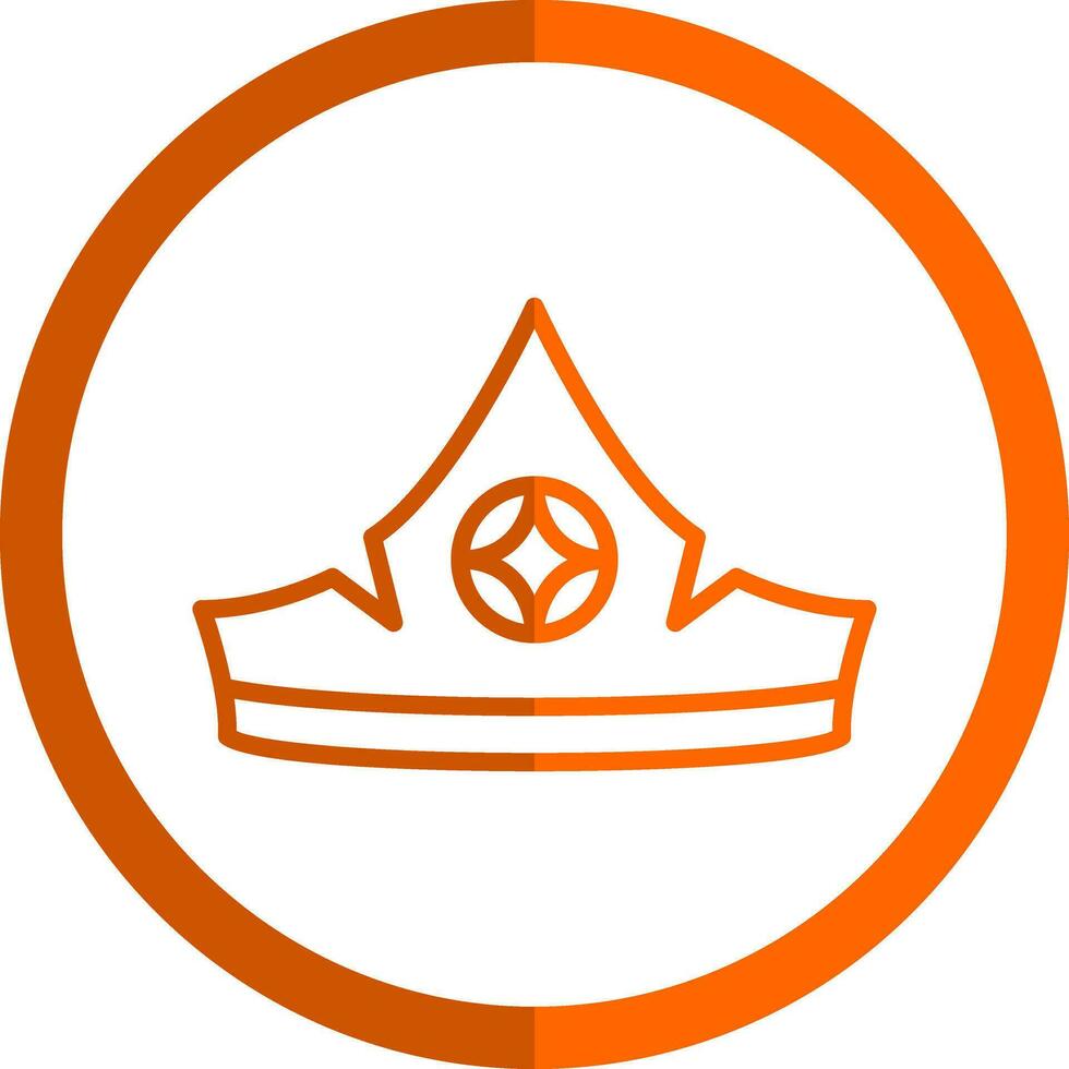 Aurora crown Vector Icon Design