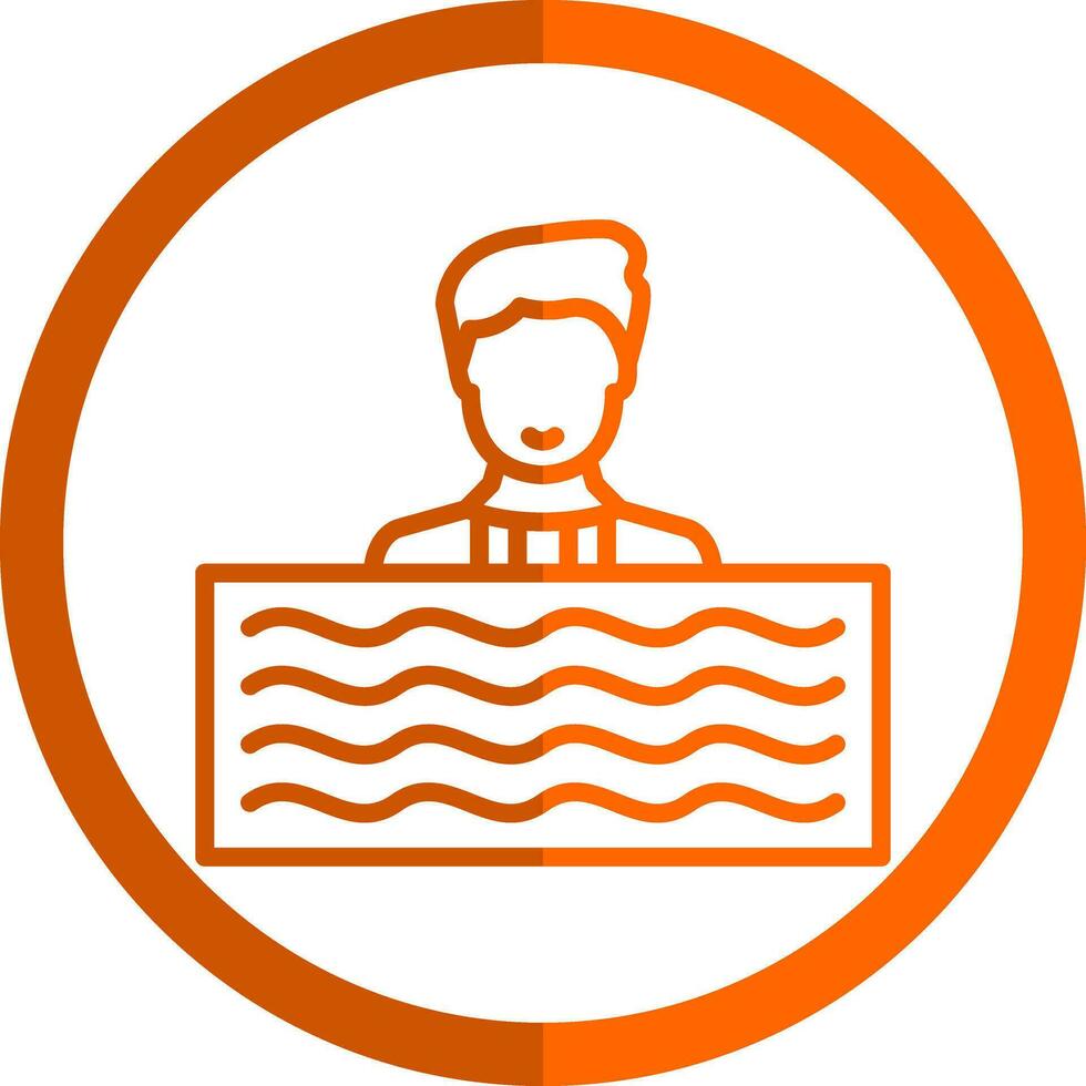 nadar vector icono diseño