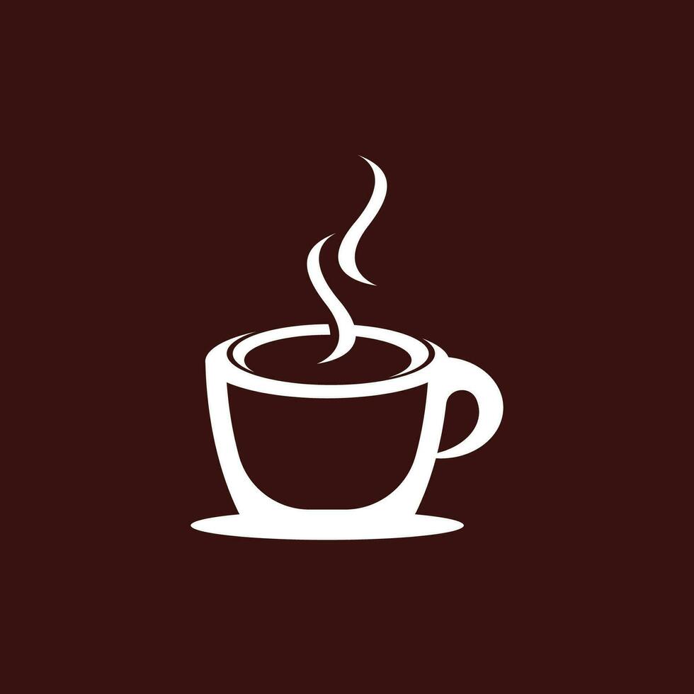 café taza icono y símbolo vector modelo ilustración