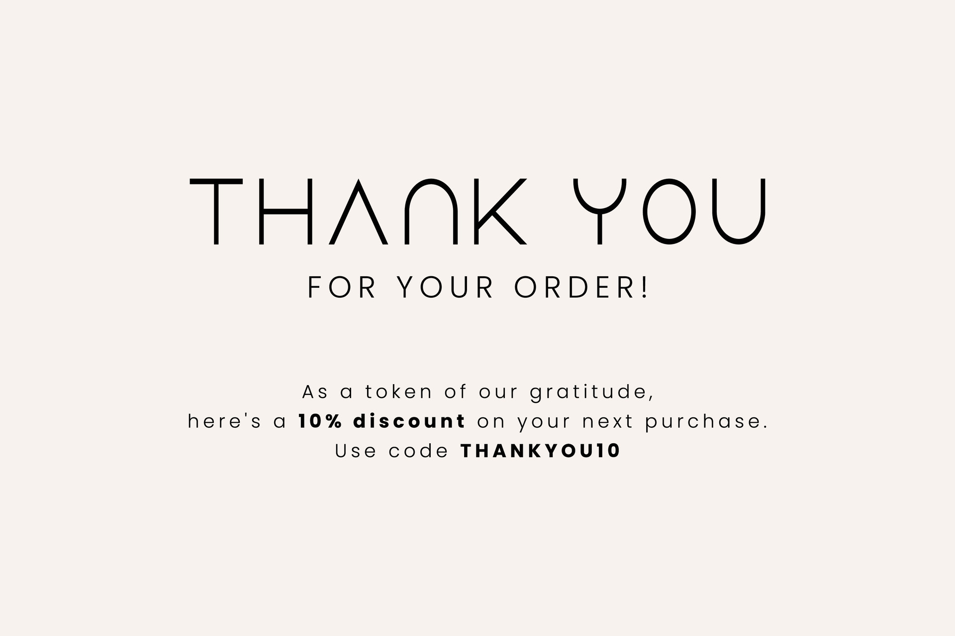 Thank you for your ORDER printable vector illustration Business thank