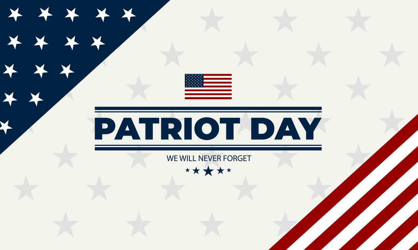 Patriot Day September 11th background vector illustration