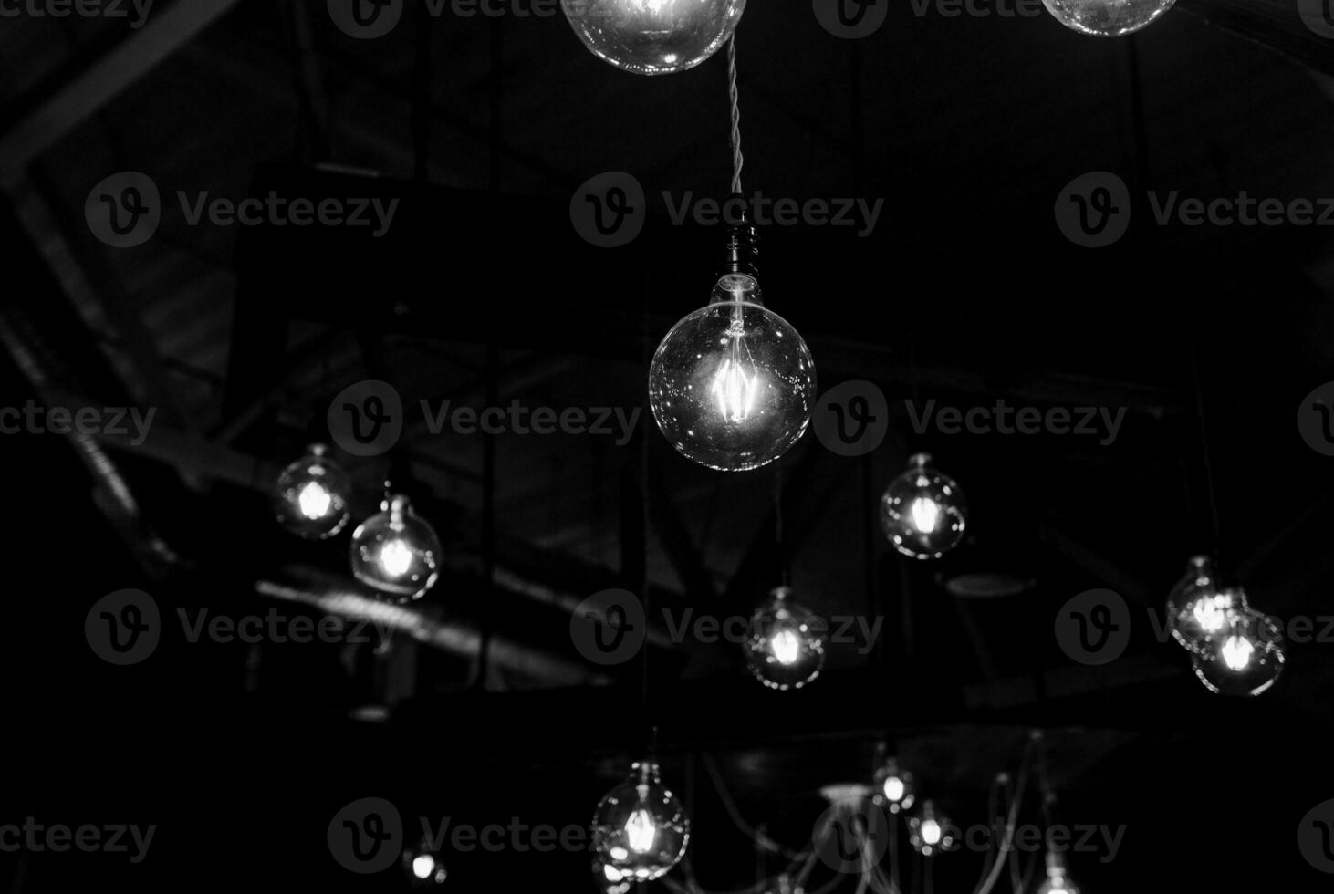 . Beautiful vintage luxury light bulb photo