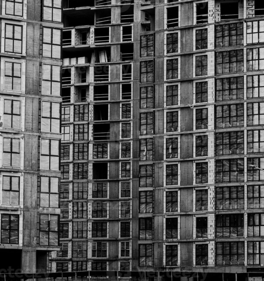 High-rise building under construction. photo