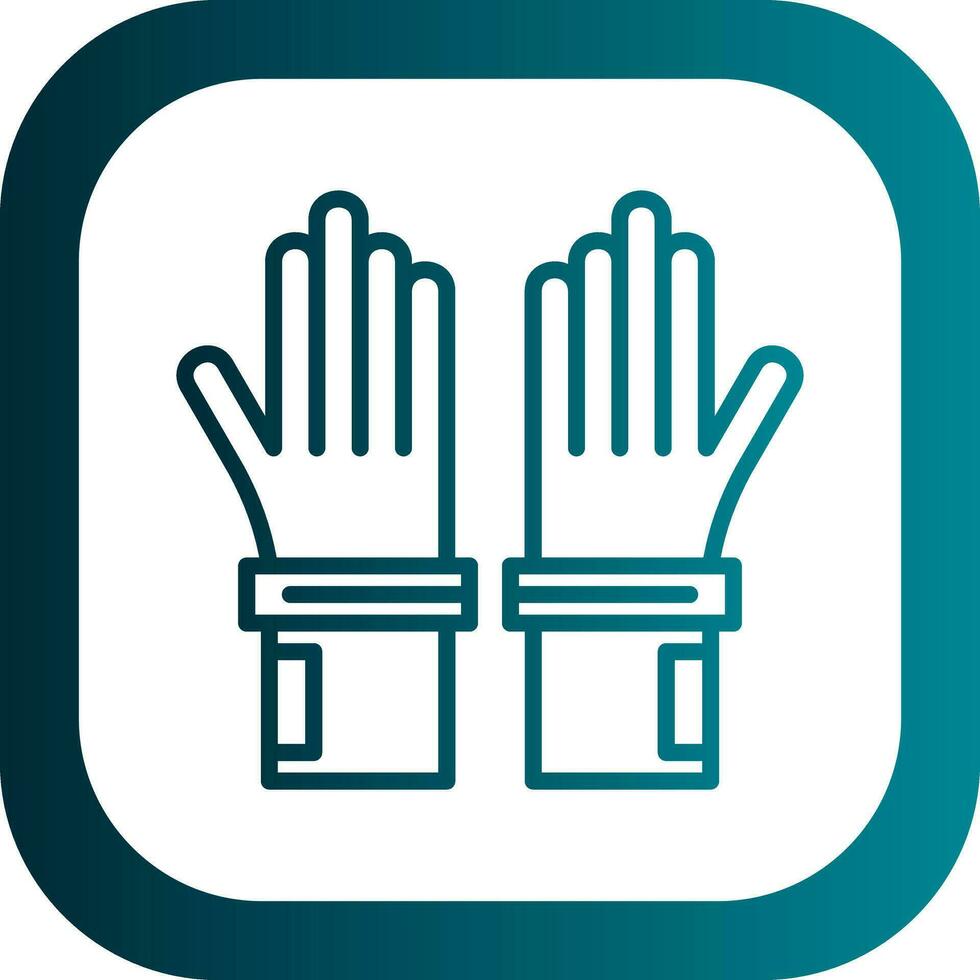 guantes, vector, icono, diseño vector