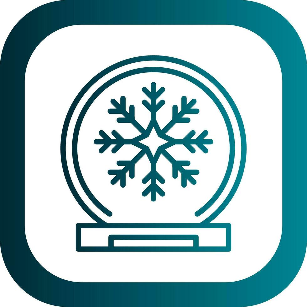 Snow globe Vector Icon Design