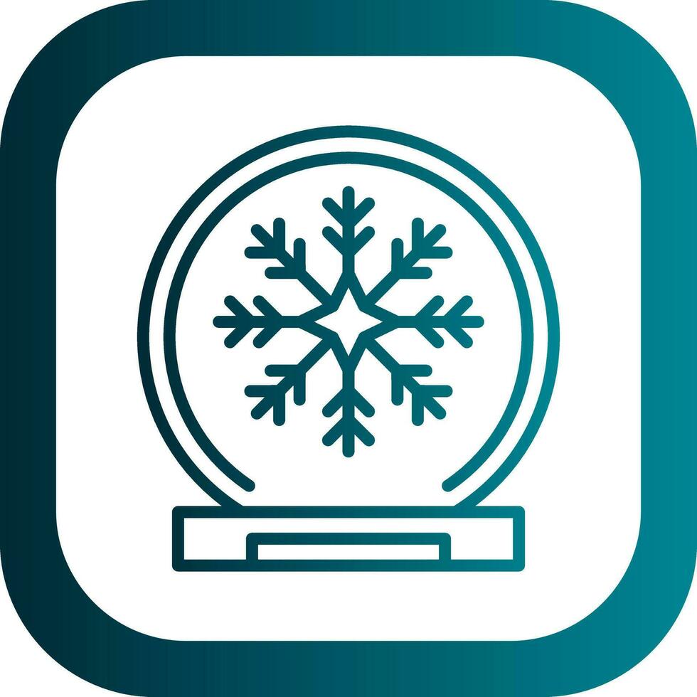 Snow globe Vector Icon Design