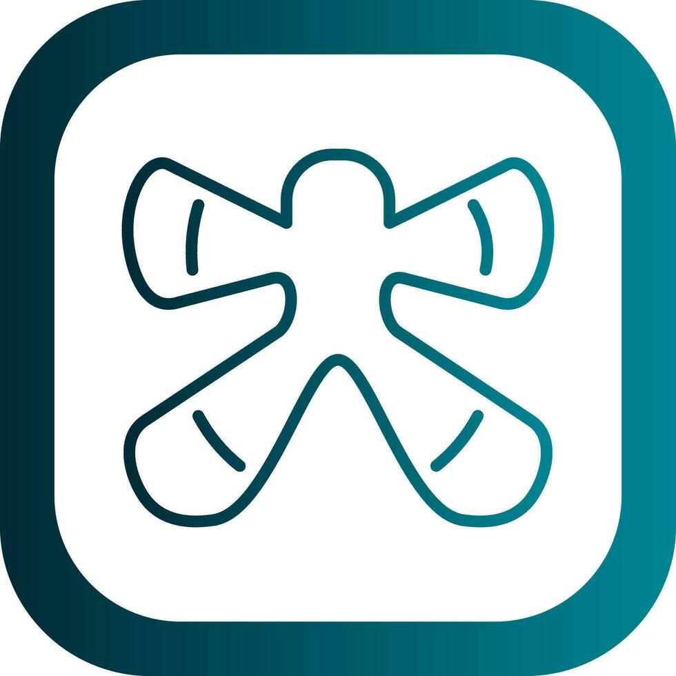 Snow angel Vector Icon Design