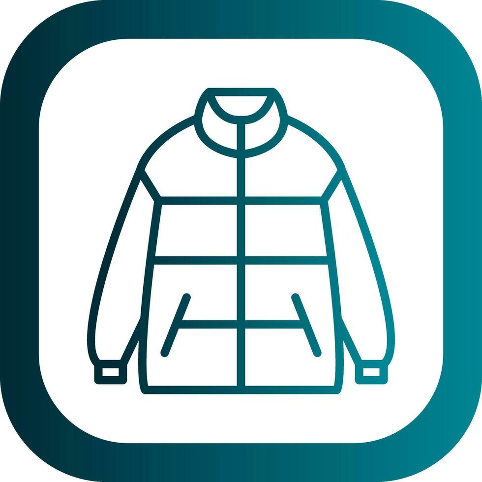 Winter jacket Vector Icon Design