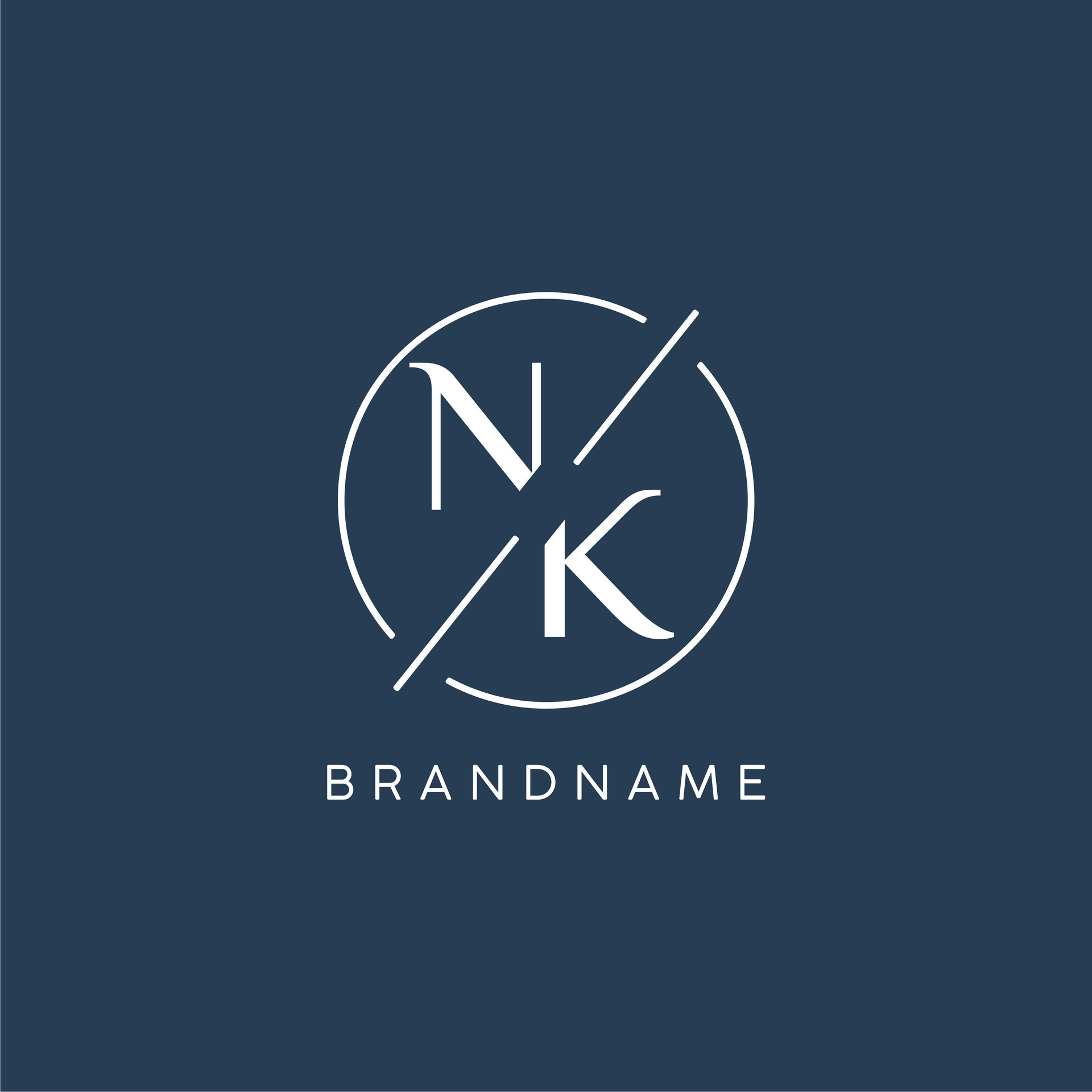 NK logo. N K design. White NK letter. NK letter logo design. Initial letter  NK linked circle uppercase monogram logo. 11423110 Vector Art at Vecteezy