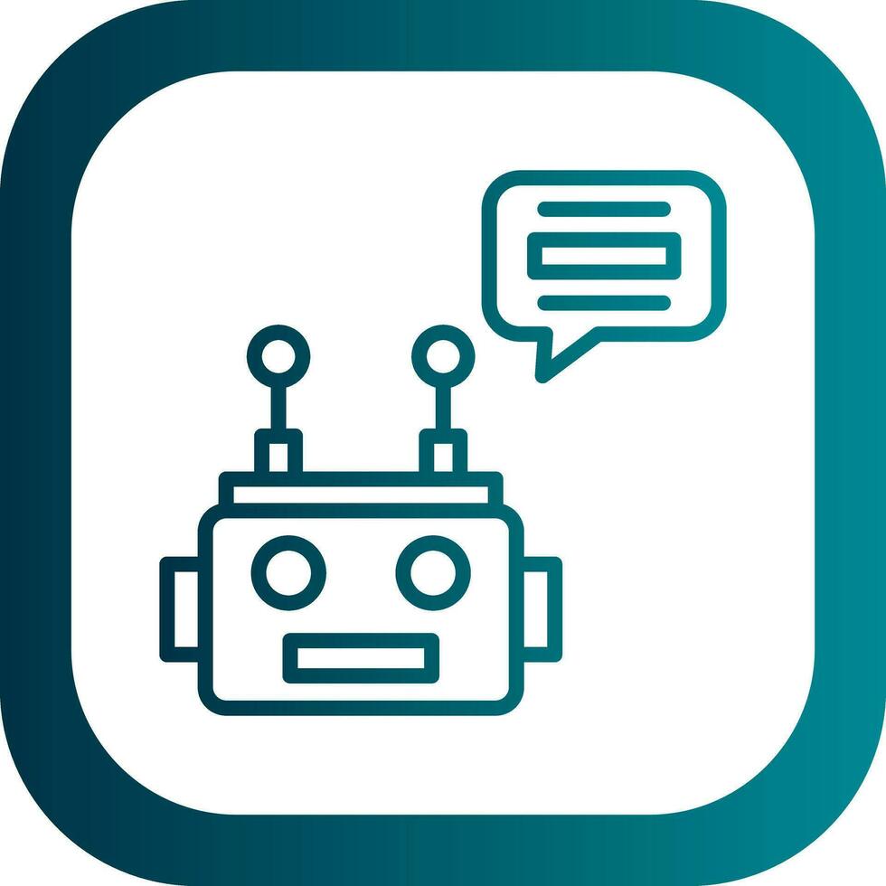 Chatbot Vector Icon Design