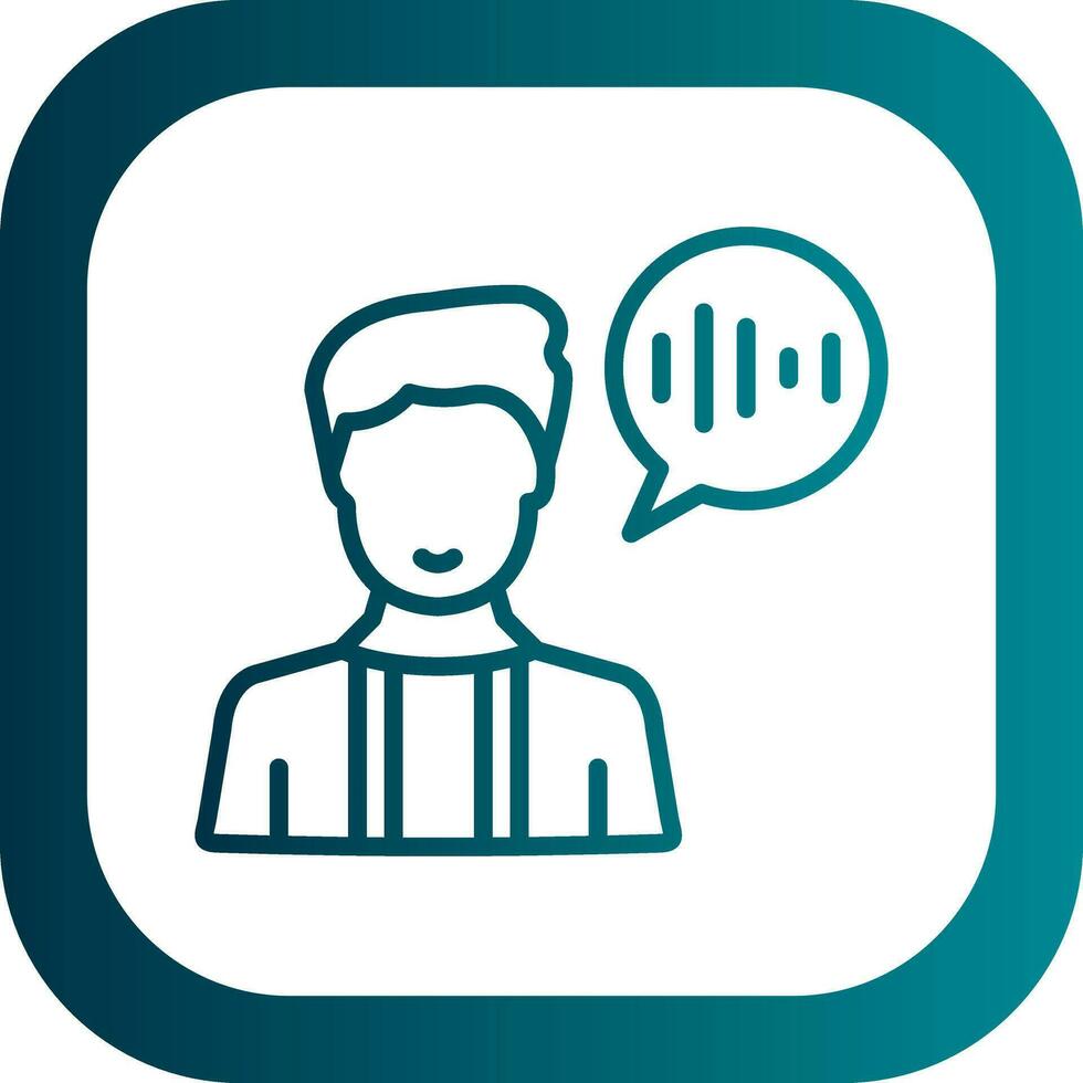 Voice Command Vector Icon Design