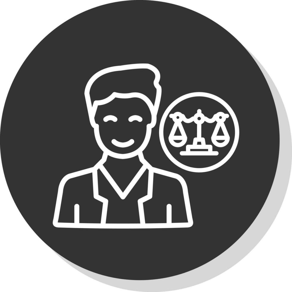 Lawyer Vector Icon Design