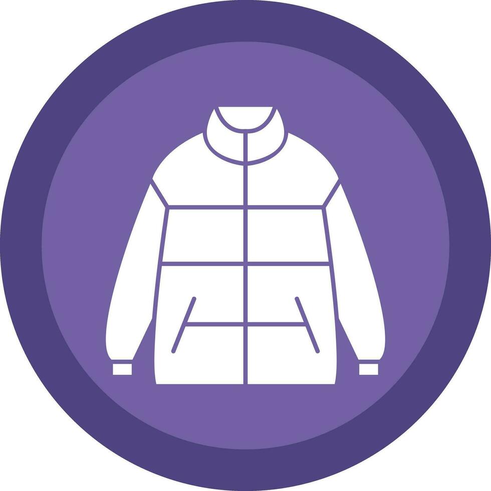 Winter jacket Vector Icon Design