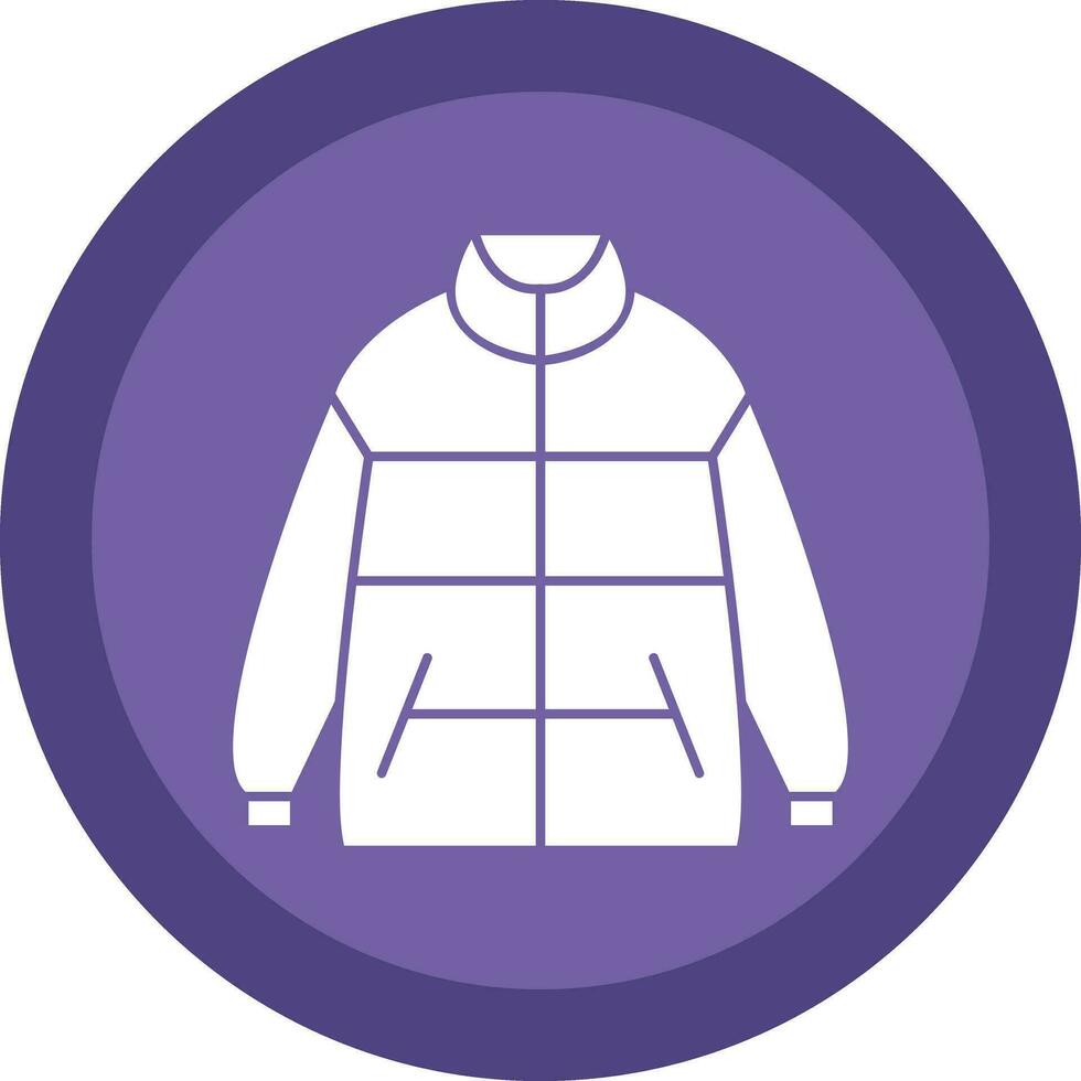 Winter jacket Vector Icon Design