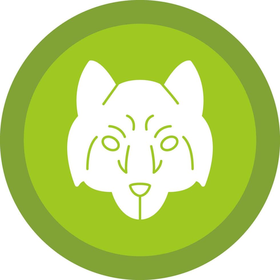 Arctic wolf Vector Icon Design