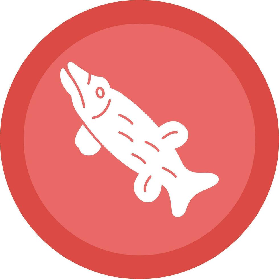 Northern pike Vector Icon Design