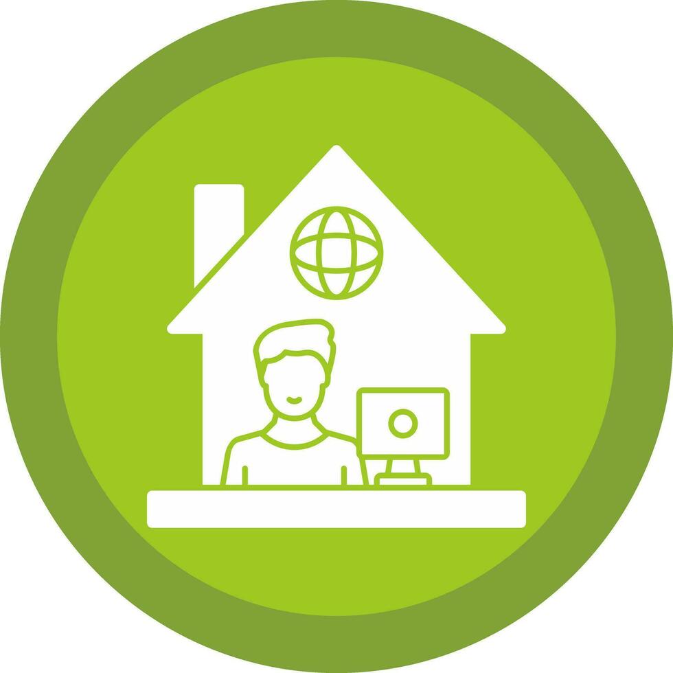 Work From Home Vector Icon Design