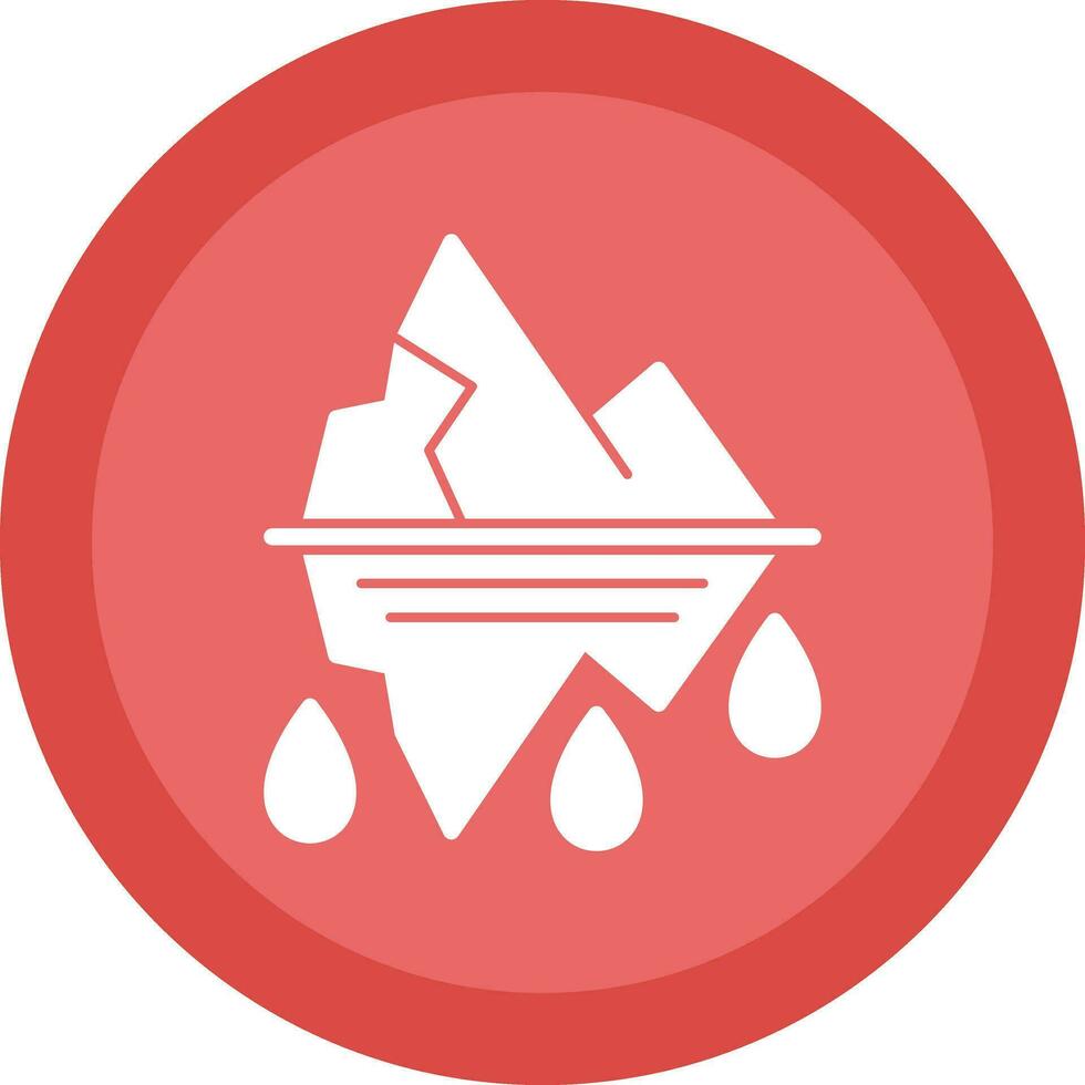 Glacier Vector Icon Design