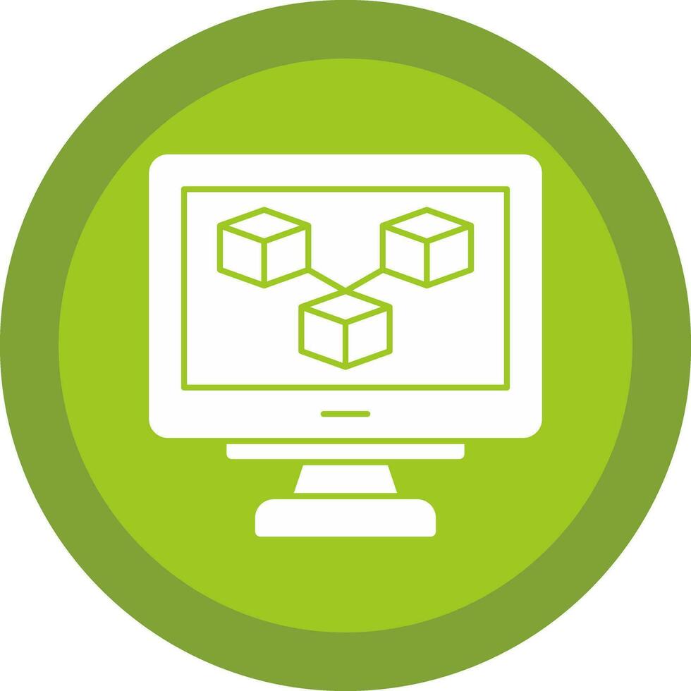 Blockchain Vector Icon Design