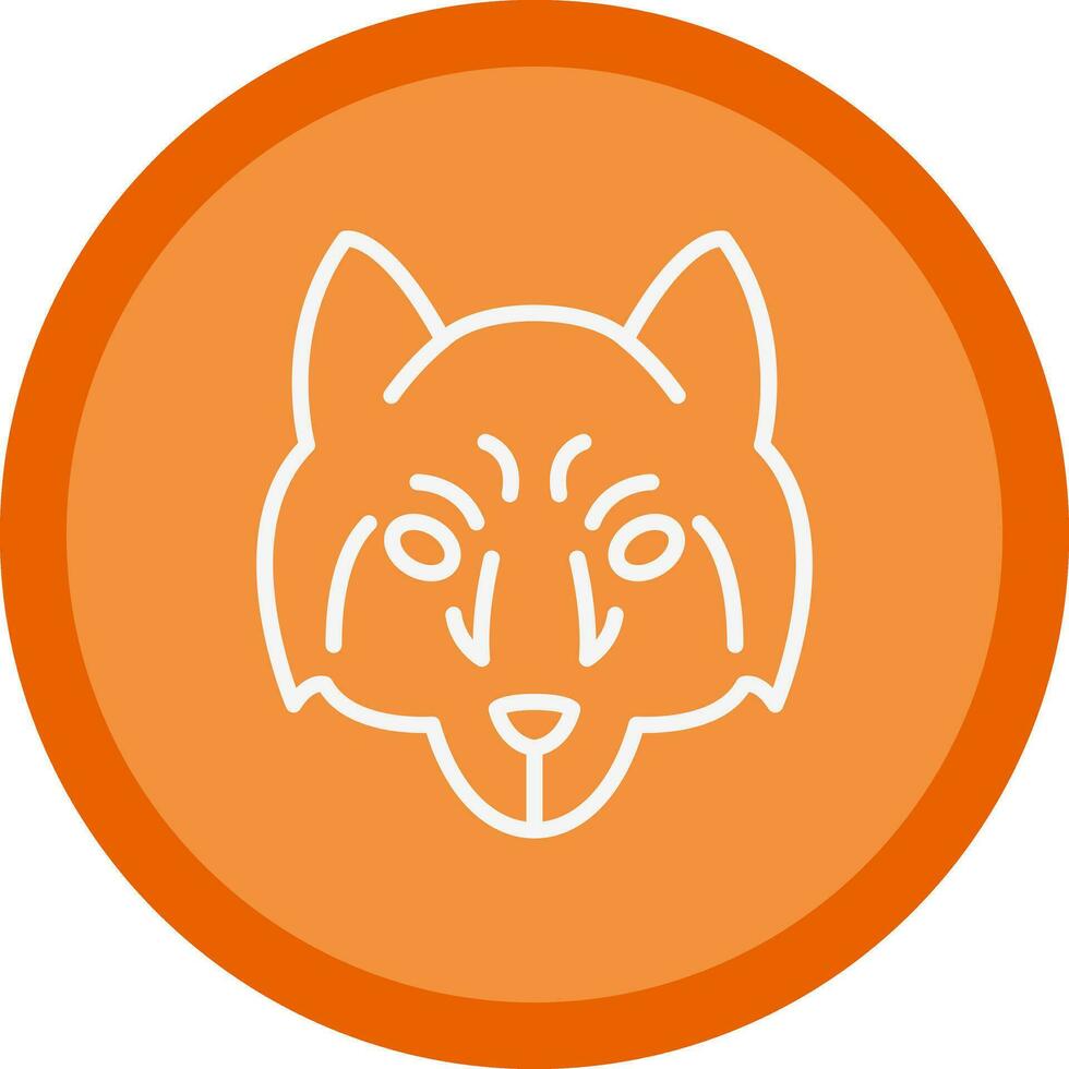 Arctic wolf Vector Icon Design