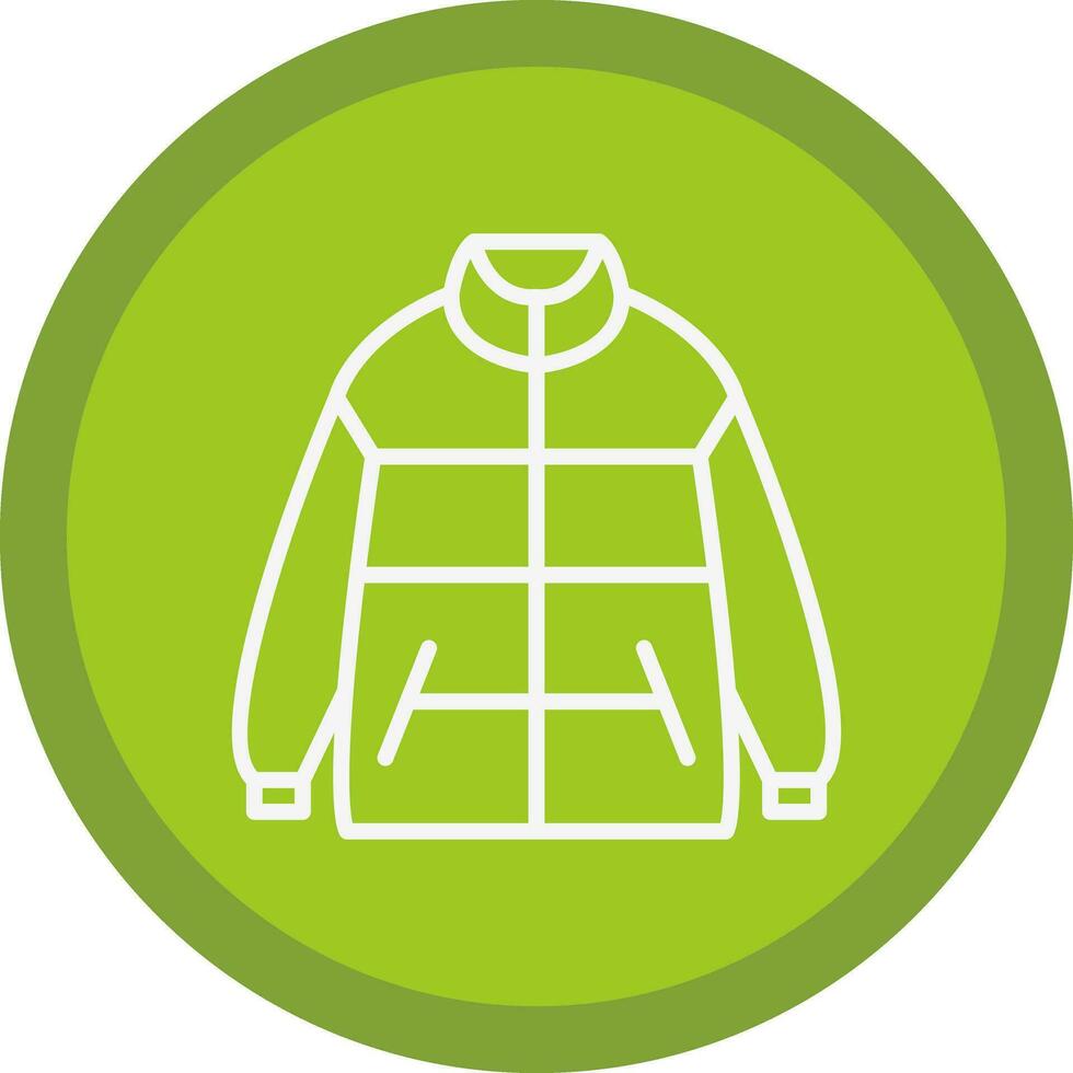 Winter jacket Vector Icon Design