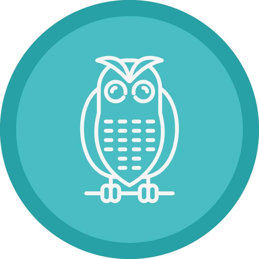 Snowy owl Vector Icon Design