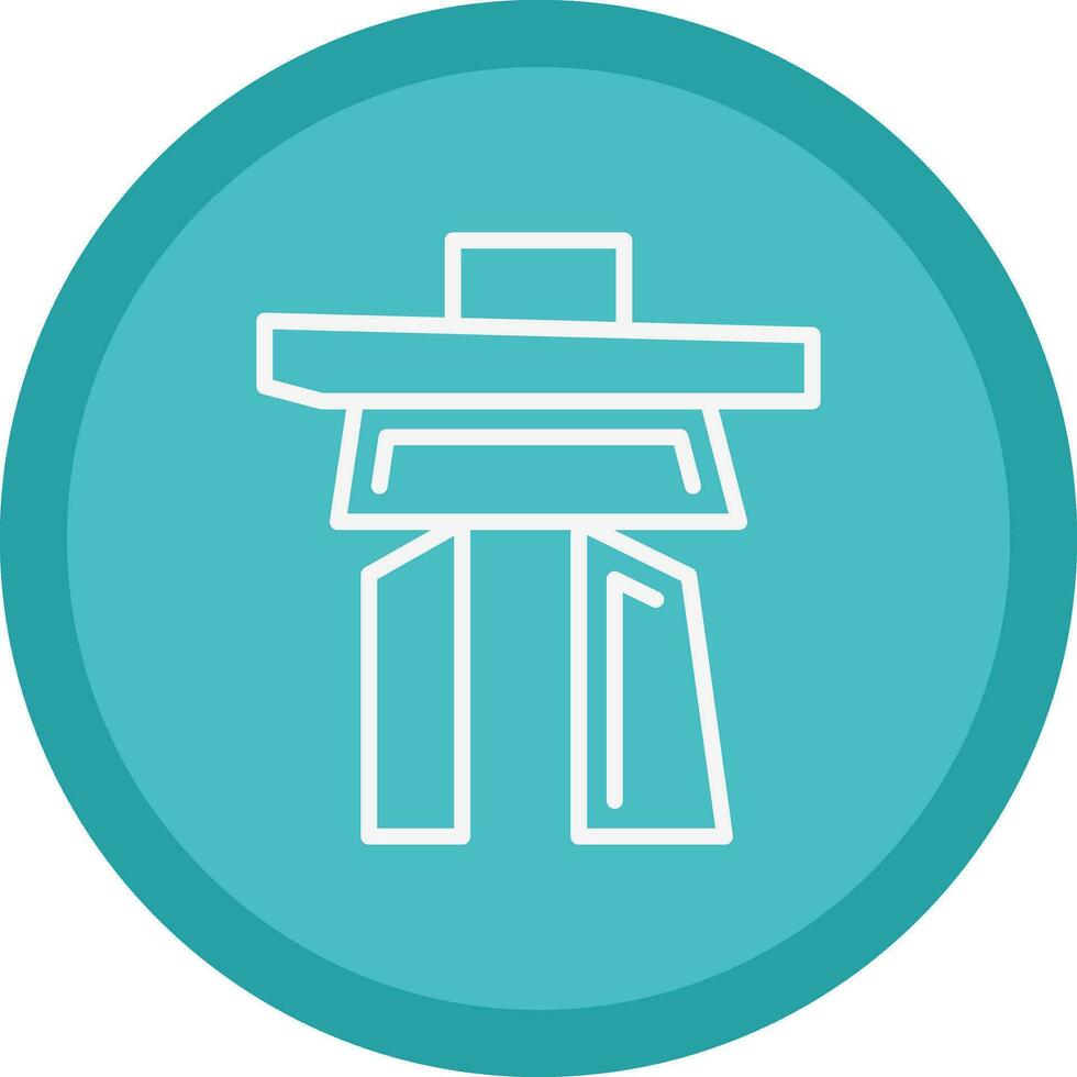 Inukshuk Vector Icon Design