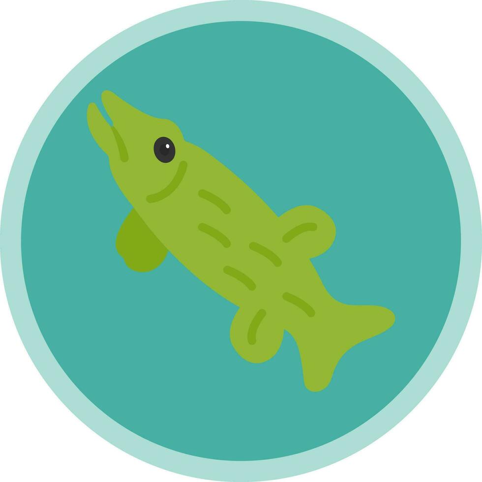 Northern pike Vector Icon Design