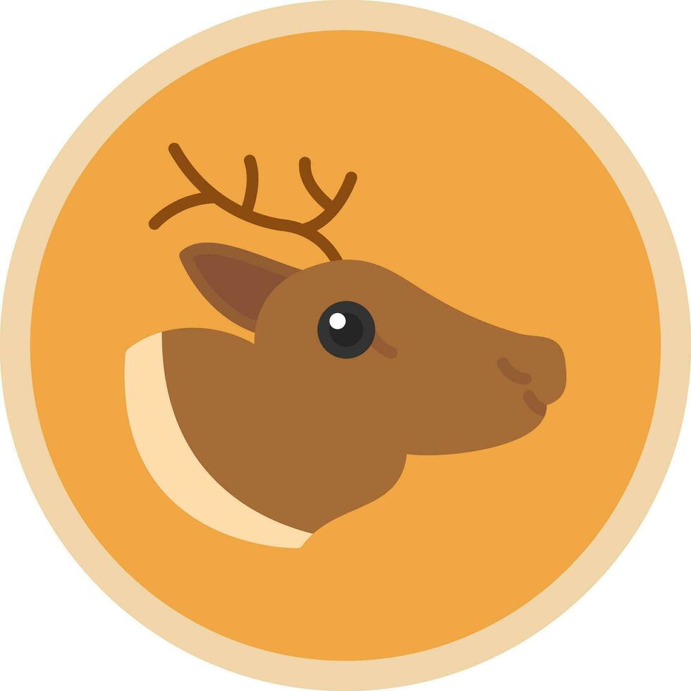 Reindeer Vector Icon Design