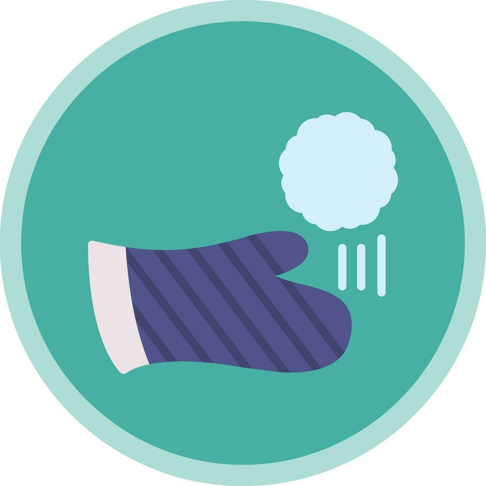 Snowball fight Vector Icon Design